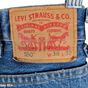 Levi Strauss & Co 550 Jeans‎ Mens W38 L32 Relaxed Fit Blue Denim